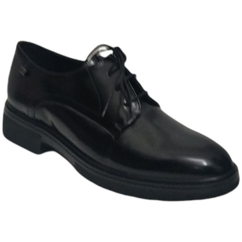 Schuhe Damen Leinen-Pantoletten mit gefloch Valleverde 45450-NERO Schwarz