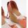 Schuhe Damen Leinen-Pantoletten mit gefloch Senses & Shoes DARE Orange