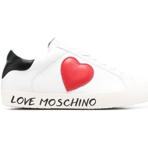 Schuhe Damen Sneaker Love Moschino JA15142G1G FREE LOVE Weiss