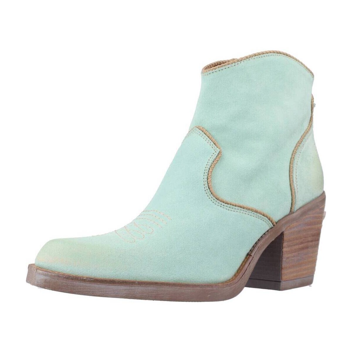 Schuhe Damen Low Boots Nemonic 10164 3D Blau