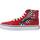 Schuhe Jungen Sneaker Low Vans SK8-HI REFLECT CHECK FLAME Rot