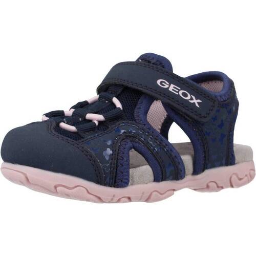 Schuhe Mädchen Sandalen / Sandaletten Geox B SANDAL FLAFFEE GIR Blau
