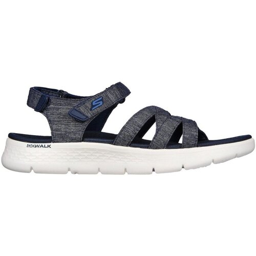 Schuhe Damen Wanderschuhe Skechers Sandaletten Go Walk Flex Sandal-Sunshine 141450/NVY Blau