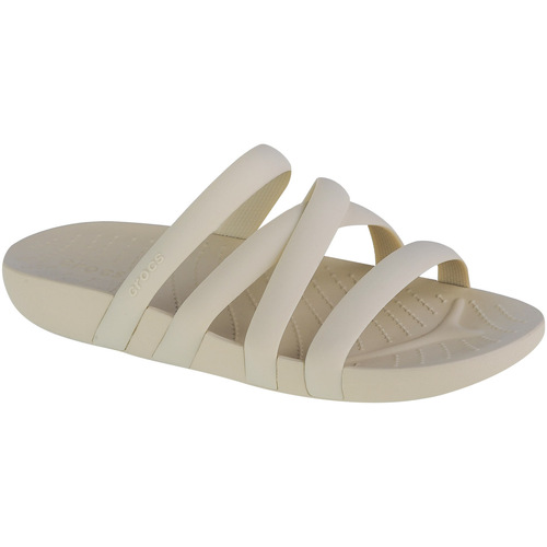 Schuhe Damen Hausschuhe Crocs Splash Strappy Sandal Beige