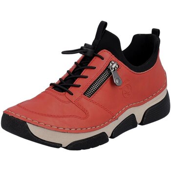Schuhe Damen Derby-Schuhe & Richelieu Rieker Schnuerschuhe HWK Stiefel 45951-33 Rot