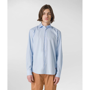 Kleidung Herren Langärmelige Hemden Peuterey PEU4679 Blau