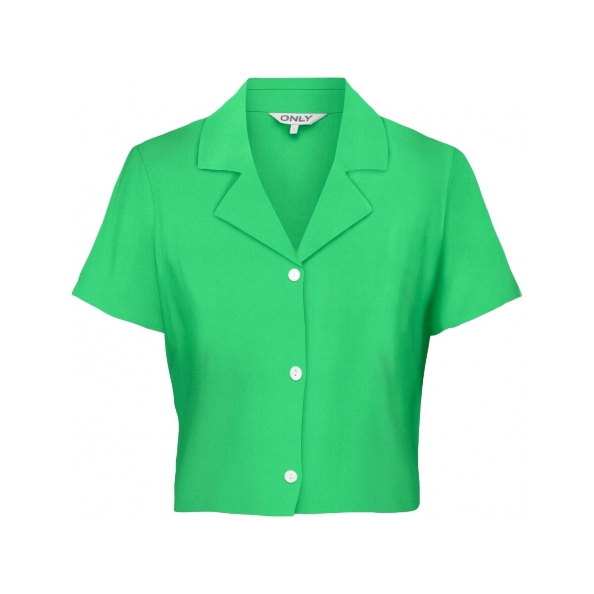 Kleidung Damen Tops / Blusen Only Shirt Caro Linen - Summer Green Grün