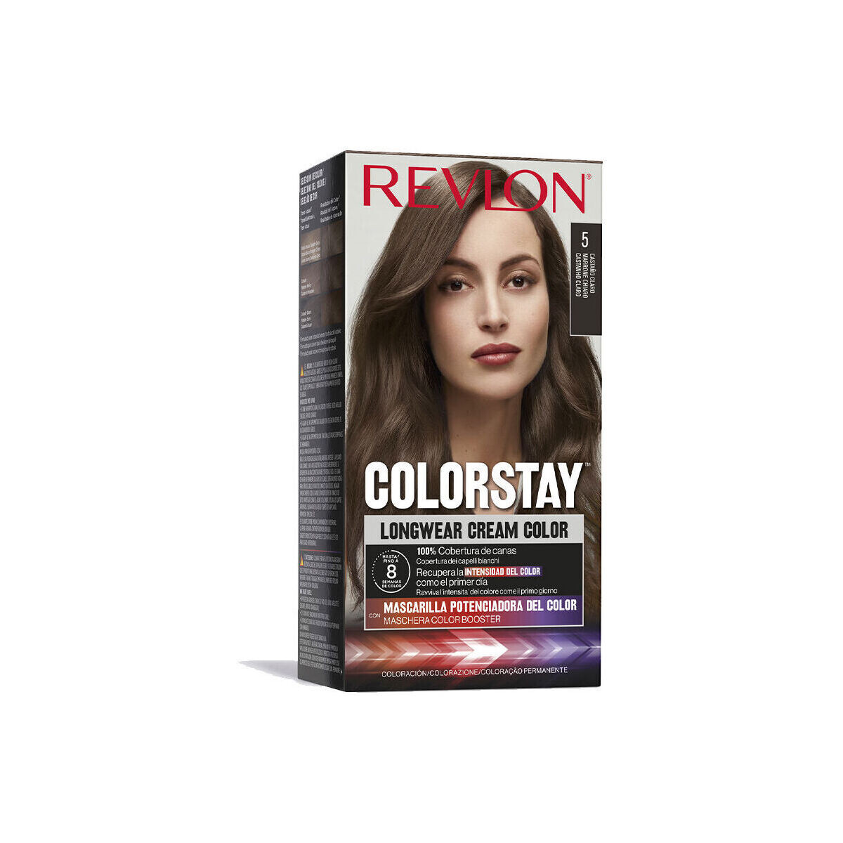 Beauty Damen Haarfärbung Revlon Colorstay Permanenter Farbstoff 5-hellbraun 4 Stk 