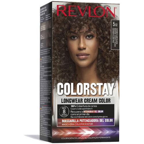 Beauty Damen Haarfärbung Revlon Colorstay Permanenter Farbstoff 5.12-gletscherkastanie 4 Stk 