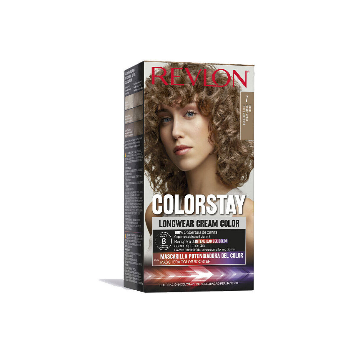 Beauty Damen Haarfärbung Revlon Colorstay Permanenter Farbstoff 7-blond 4 Stk 