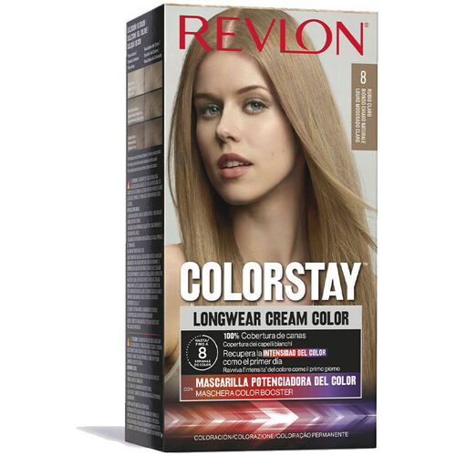Beauty Damen Haarfärbung Revlon Colorstay Permanenter Farbstoff 8-hellblond 4 Stk 