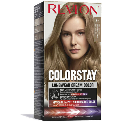 Beauty Damen Haarfärbung Revlon Colorstay Permanenter Farbstoff 8.13-hellblond Beige 4 Stk 