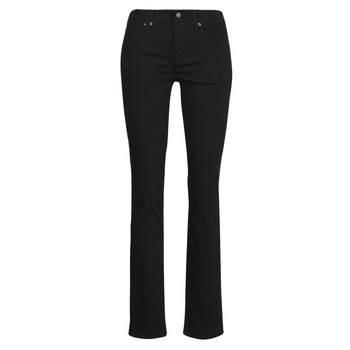 Kleidung Damen Slim Fit Jeans Levi's 712 SLIM WELT POCKET Schwarz