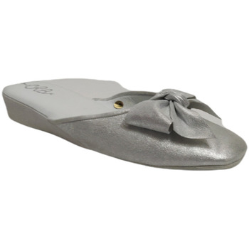 Schuhe Damen Pantoffel Crb 4057-ARGENTO Grau