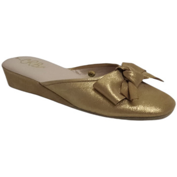 Schuhe Damen Pantoffel Crb 4057-ORO Gold