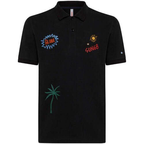 Kleidung Herren T-Shirts & Poloshirts Sun68  Schwarz