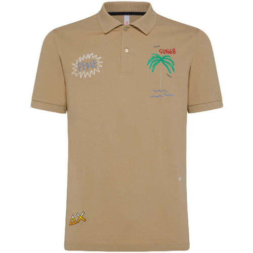 Kleidung Herren T-Shirts & Poloshirts Sun68  Beige