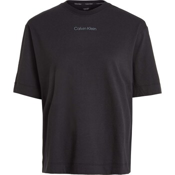 Kleidung Damen T-Shirts & Poloshirts Calvin Klein Jeans Pw - Ss T-Shirt(Rel Schwarz