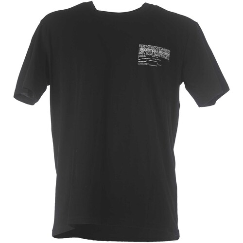 Kleidung Herren T-Shirts & Poloshirts Selected Slhrelaxajax Print Ss O-Neck Tee W Schwarz