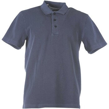 Kleidung Herren T-Shirts & Poloshirts Selected Slhconnor Wash Ss Polo W Blau