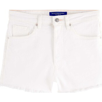 Kleidung Damen Shorts / Bermudas Scotch & Soda The Cove Boyfriend Shorts — Keep It Cool Weiss