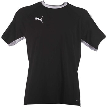 Kleidung Herren T-Shirts & Poloshirts Puma Teamliga Padel Shirt Schwarz