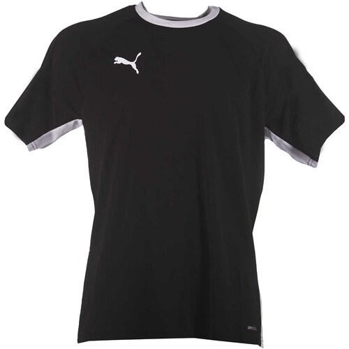 Kleidung Herren T-Shirts & Poloshirts Puma Teamliga Padel Shirt Schwarz