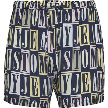 Kleidung Damen Shorts / Bermudas Tommy Jeans Tjw Tj Spellout Shor Blau