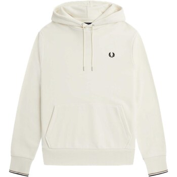 Kleidung Herren Fleecepullover Fred Perry Felpa Fred Perry Tipped Hooded Weiss