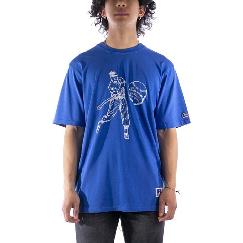 Kleidung Herren T-Shirts & Poloshirts Russell Athletic Hank T-Shirt Blau