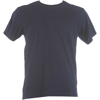 Kleidung Herren T-Shirts & Poloshirts Bomboogie Rib Roundneck Pkt Te Blau