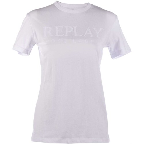Kleidung Damen T-Shirts & Poloshirts Replay T-Shirt Weiss