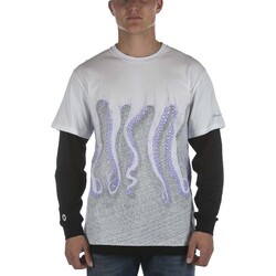 Kleidung Herren T-Shirts & Poloshirts Octopus T-Shirt  Milan L/S Bianco Nero Weiss