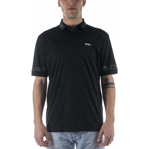Kleidung Herren T-Shirts & Poloshirts BOSS Polo  Pirax Nero Schwarz