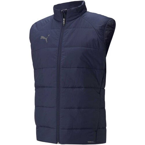Kleidung Herren Pullover Puma Giubbino  Smanicato Teamliga Vest Jacket Blu Blau
