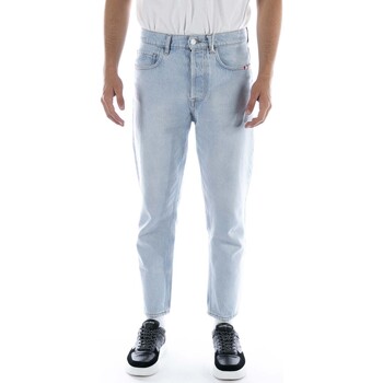 Kleidung Herren Jeans Amish Pantaloni  Jeremiah Denim Bleached Azzurro Marine