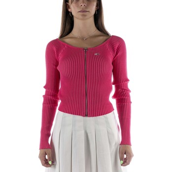 Kleidung Damen Sweatshirts Tommy Hilfiger Maglioni  Tjw Crop Rosa Rosa