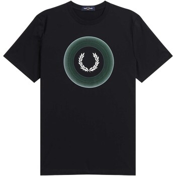 Kleidung Herren T-Shirts & Poloshirts Fred Perry T-Shirt Fred Perry Gradient Graphic Nero Schwarz