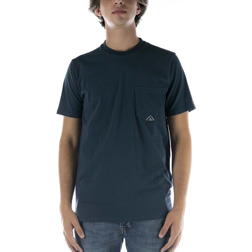 Kleidung Herren T-Shirts & Poloshirts Roy Rogers T-Shirt  Pocket Man Jersey Used Blu Blau