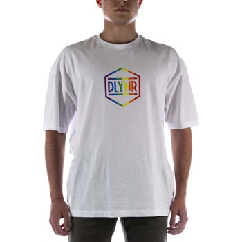 Kleidung Herren T-Shirts & Poloshirts Dolly Noire T-Shirt Rainbow Dlynr Logo Over Bianca Weiss