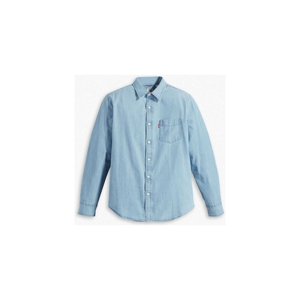 Kleidung Herren Langärmelige Hemden Levi's 85746 0112 - SUNSET 1 POCKET-Chambray - Blue Blau