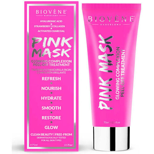 Beauty Anti-Aging & Anti-Falten Produkte Biovène Pink Mask Glowing Complexion Peel-off Treatment 
