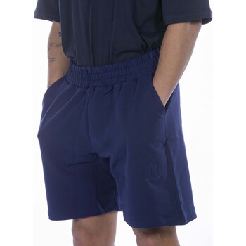 Kleidung Shorts / Bermudas Heaven Door Bermuda Embroidered Logo Blu Blau