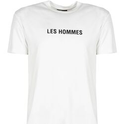 Kleidung Herren T-Shirts Les Hommes LF224302-0700-1009 | Grafic Print Weiss