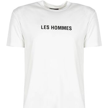 Kleidung Herren T-Shirts Les Hommes LF224302-0700-1009 | Grafic Print Weiss