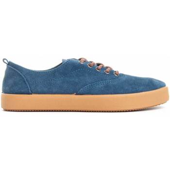 Schuhe Herren Sneaker Low Leindia 80164 Blau