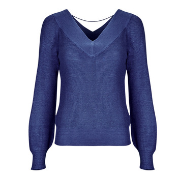 Kleidung Damen Pullover Vero Moda VMNEWLEXSUN LS DOUBLE V-NCK Blau