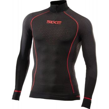 Unterwäsche Unterhemden Sixs Maillot de corps manches longues  TS13W Schwarz