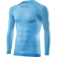 Unterwäsche Unterhemden Sixs Maillot de corps manches longues  TS2 Blau