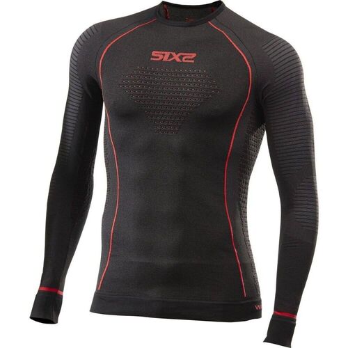 Unterwäsche Unterhemden Sixs Maillot de corps manches longues  TS2W Cu Schwarz